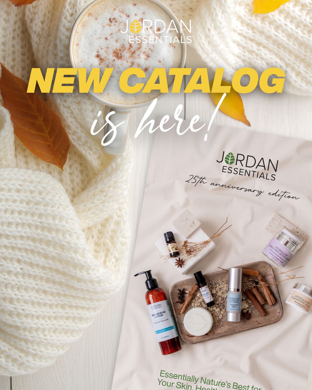 🍂✨ Have you peeked at the Jordan Essentials catalog yet? ✨🍂

If you haven’t had a chance to flip through it, you’re missing out on some amazing goodies! From magnesium must-haves to glow-boosting skincare favorites, this catalog is packed with self-care essentials you’ll love. 🧡

Whether you’re restocking your favorites or trying something new, now’s the perfect time to browse and see what’s calling your name.

📩 Shop the link in my stories.

#JordanEssentials #NewCatalog #SelfCareSeason #CleanBeautyFavorites #FallGlow