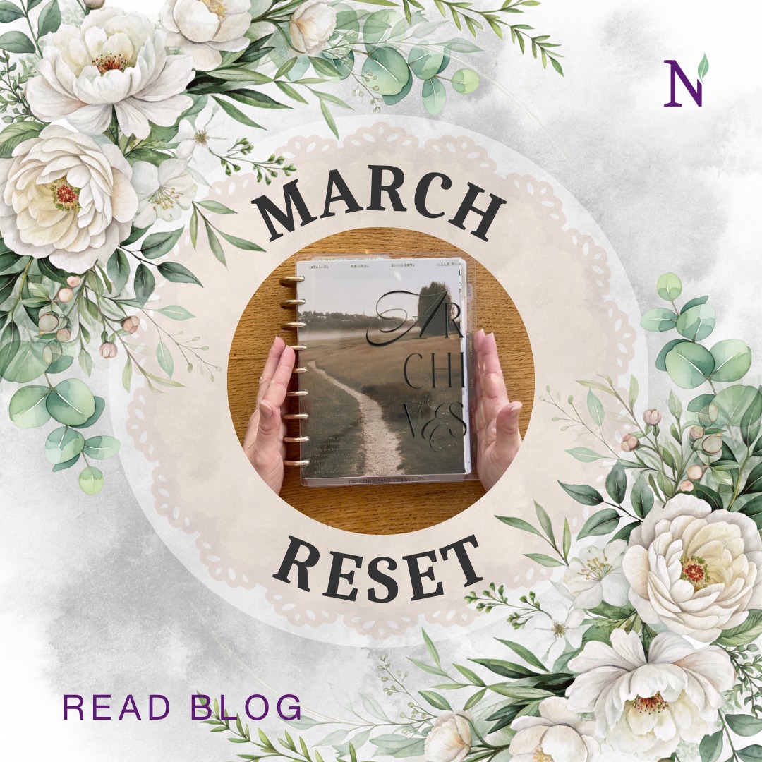 Spring feels like permission to begin again 🌷✨ 

Here’s how I’m refreshing my planner with the March Deluxe box: https://natashashealthyliving.com/march-reset-part-1/