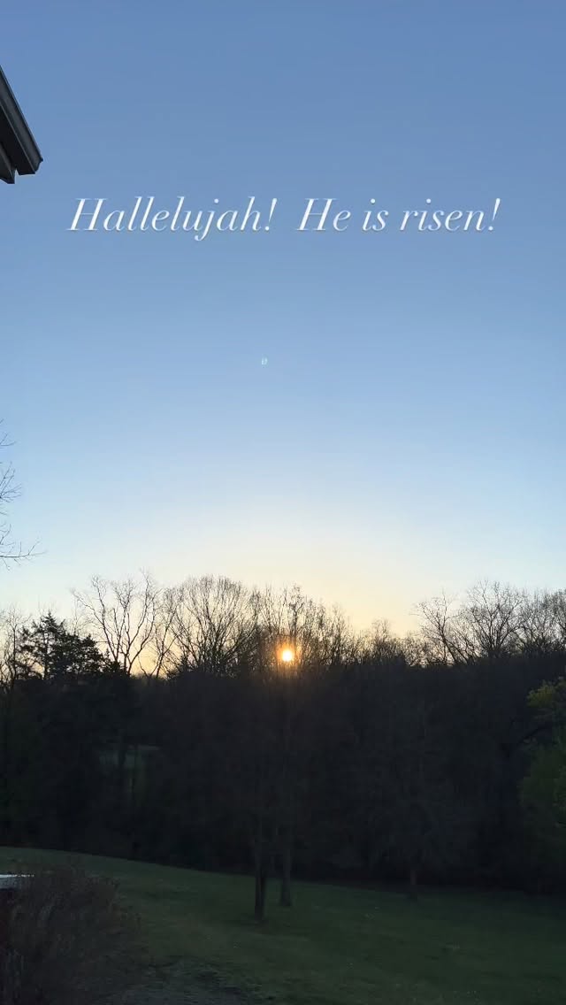 Happy Easter!  May the peace of Christ be with you as we enter a new season filled with hope 💞