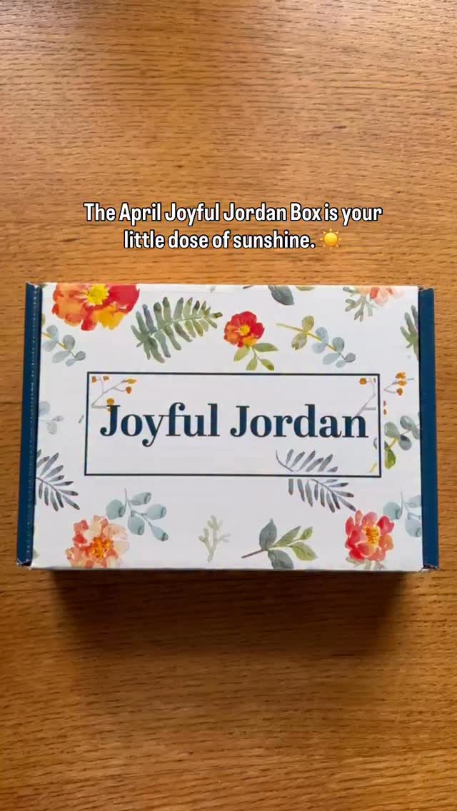 Brighten your day… or someone else’s 😉 

The April Joyful Jordan Box is your little dose of sunshine—bringing a fresh spring reset, glowing skin, and a brighter outlook ✨🍋 

Because every day deserves a touch of joy… just because 🧡🥰