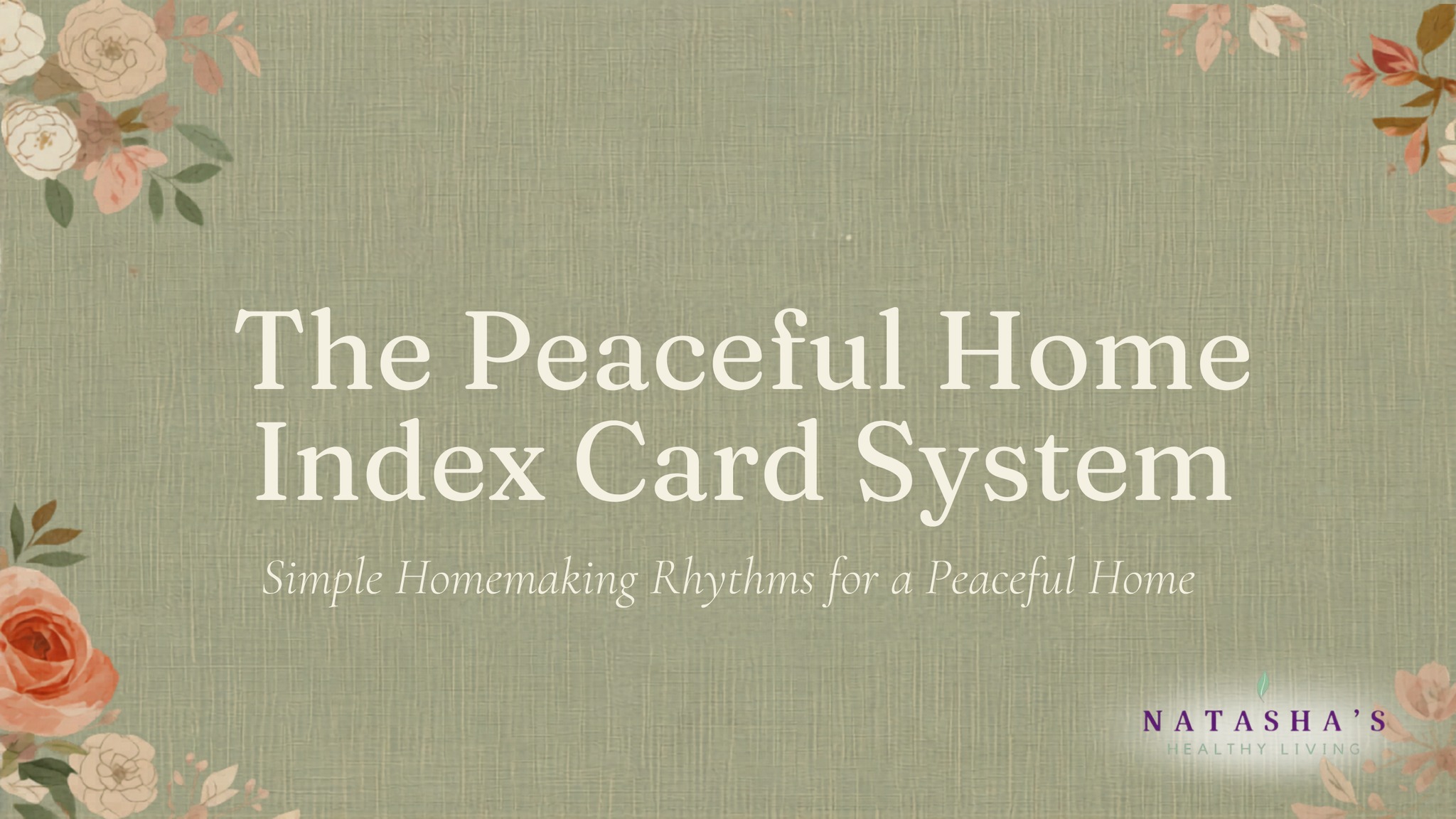🎉 It's Finally Here! 🎉

After months of planning, creating, and refining, I'm so excited to share that the Peaceful Home Index Card System is now LIVE! 🌿

This course was created for the woman who feels like she's carrying the entire household in her head.

The appointments.
The cleaning tasks.
The routines.
The reminders.
The never-ending mental checklist.

If you've ever wished for a simple way to organize your home without feeling overwhelmed by complicated systems, this course is for you.

Inside, I'll show you exactly how I use a simple index card system to create realistic rhythms and routines that help bring more peace and less stress to everyday life.

✨ Step-by-step video lessons
✨ Printable index card tools
✨ Bonus resources to help you create a system that works for YOUR home

No perfection. No pressure. Just practical tools to help you feel more organized and less overwhelmed.

👉 Enroll now:
https://natashashealthyliving.com/index-card-course/

I'd love for you to join me! 💚