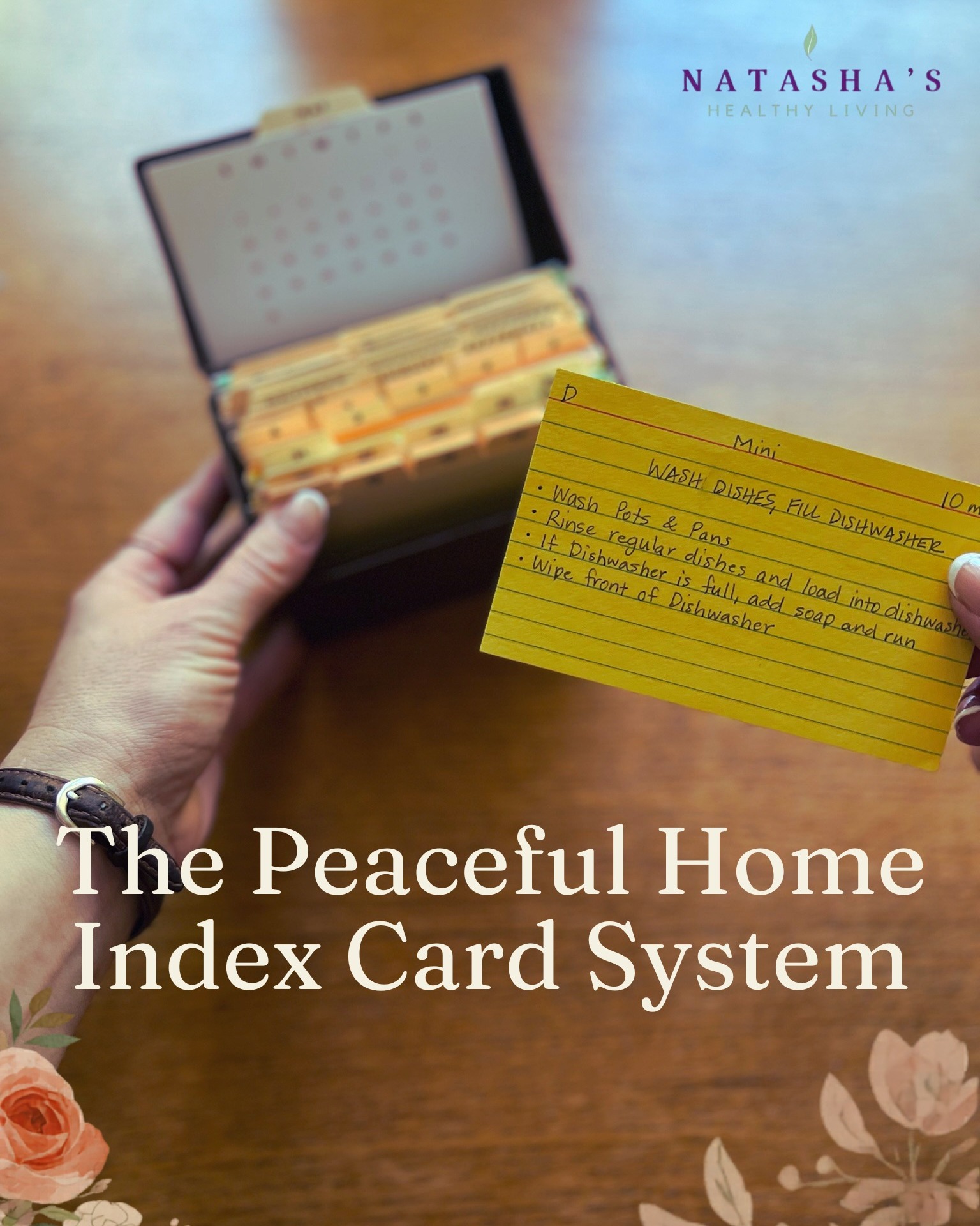 🌿 So what's actually inside the Peaceful Home Index Card System?

I'm so glad you asked. 😊

This isn't just a set of index cards... It's a complete system designed to help you stop carrying your entire household in your head.

Inside the course, you'll learn:

✨ Why simple systems create more peace than complicated planners
✨ How to physically set up your index card system so it works for YOUR home
✨ What to write on your cards (and what not to)
✨ How to create daily, weekly, and monthly rhythms that actually fit real life
✨ How to stay consistent without striving for perfection
✨ What to do when life gets busy and you need to start again

Plus, you'll get bonus resources to make implementation easy:

✔️ Printable Quick Start Checklist
✔️ Zone Cleaning Worksheets
✔️ Starter Card Templates
✔️ My Favorite Supplies List
✔️ Sunday Reset Mini Guide

Whether you're constantly forgetting things, feeling overwhelmed by household tasks, or simply looking for a gentler way to manage your home, this course was created to help you build systems that support you... not stress you out.

And because every homemaker is different, I've created three options:

📌 Printable Pack ($17)
For those who just want the tools.

📌 Course ($39)
For those who want the step-by-step teaching.

📌 Bundle ($49)
For those who want both the training AND all the printable resources.

No perfection. No complicated systems. Just practical tools to help you create a more peaceful home. 💚

Check out my highlight on my profile for all the links & info!