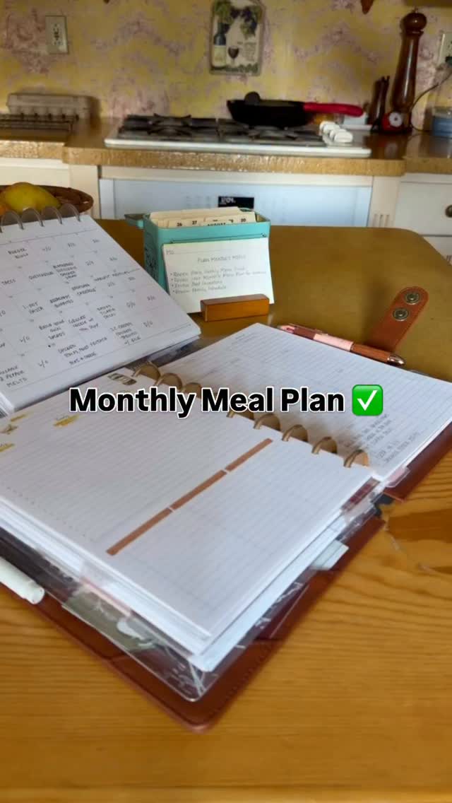 My Monthly Meal Plan is one of my favorite useful things past me did for myself 😉

I simply use the one I made last year and adjusted as needed week by week! Taking the time to organize all the parts of your life is so beneficial in the long run! Future me is always so happy I put in the time to do these things. (Best part is, it doesn’t take much time at all!)

Hope you all have a great week! 🤎